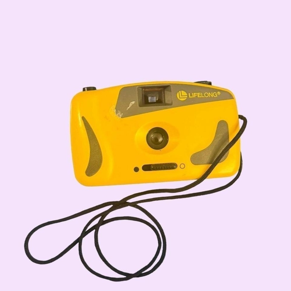 Lifelong Yellow 35mm Film Camera 1990s Point and Shoot (Tested & Working)